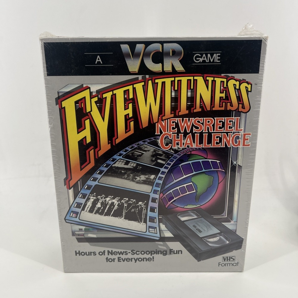 Parker Brothers 1985 Eyewitness A VCR Game New Sealed Like Clue Game Free Ship!!